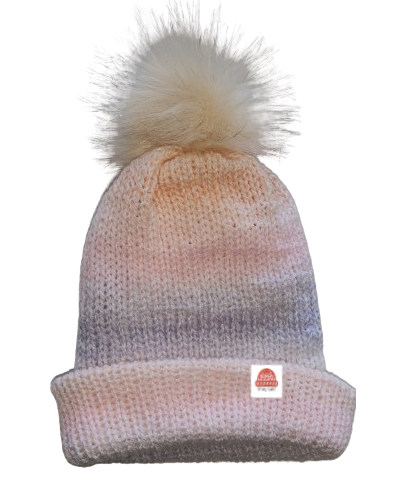 Knit Hat (Pastel) Pom-Pom Optional